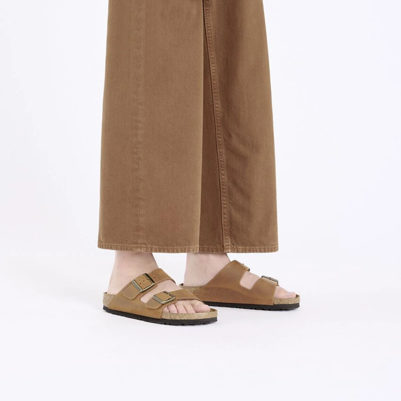 Birkenstock Arizona Slide Sandal (Men) - Cognac Oiled Leather - Image 6