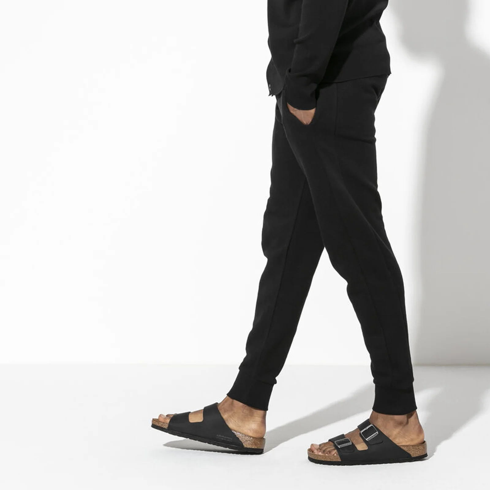 Birkenstock Arizona Slide Sandal (Unisex) - Black Oiled Leather - Image 6
