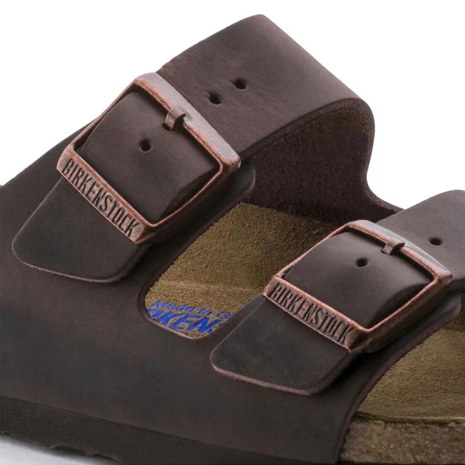 Birkenstock Arizona Soft Footbed Narrow Slide Sandal (Unisex) - Habana Oiled Leather - Image 5