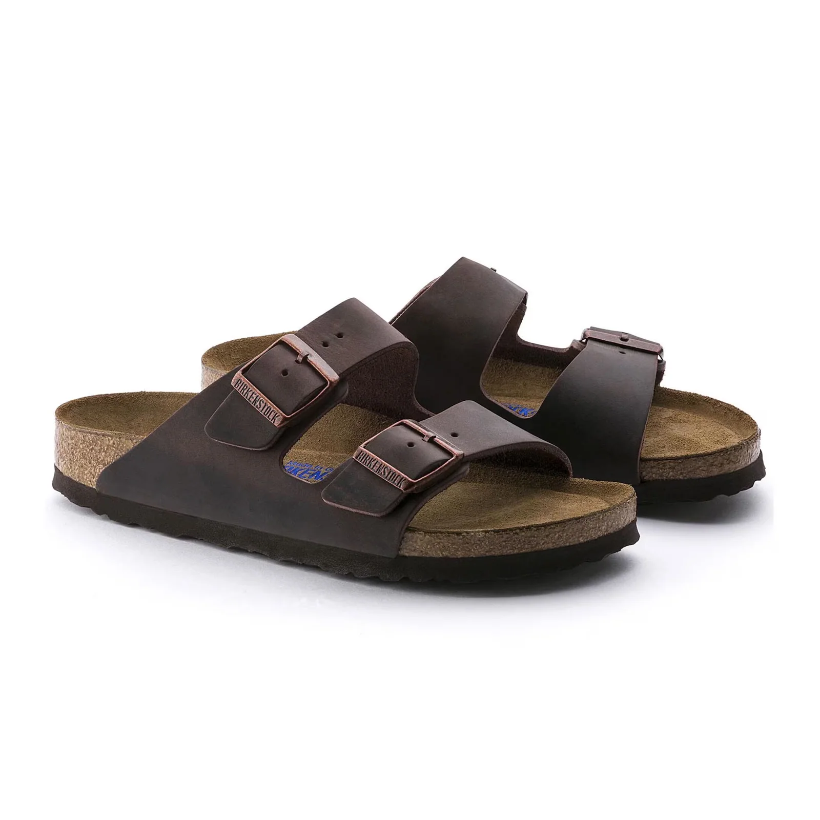 Birkenstock Arizona Soft Footbed Slide Sandal (Unisex) - Habana Oiled Leather - Image 6