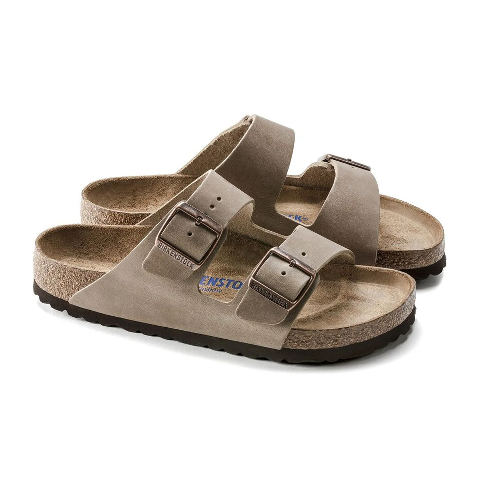 Birkenstock Arizona Soft Footbed Slide Sandal (Unisex) - Tobacco Oiled Leather - Image 4