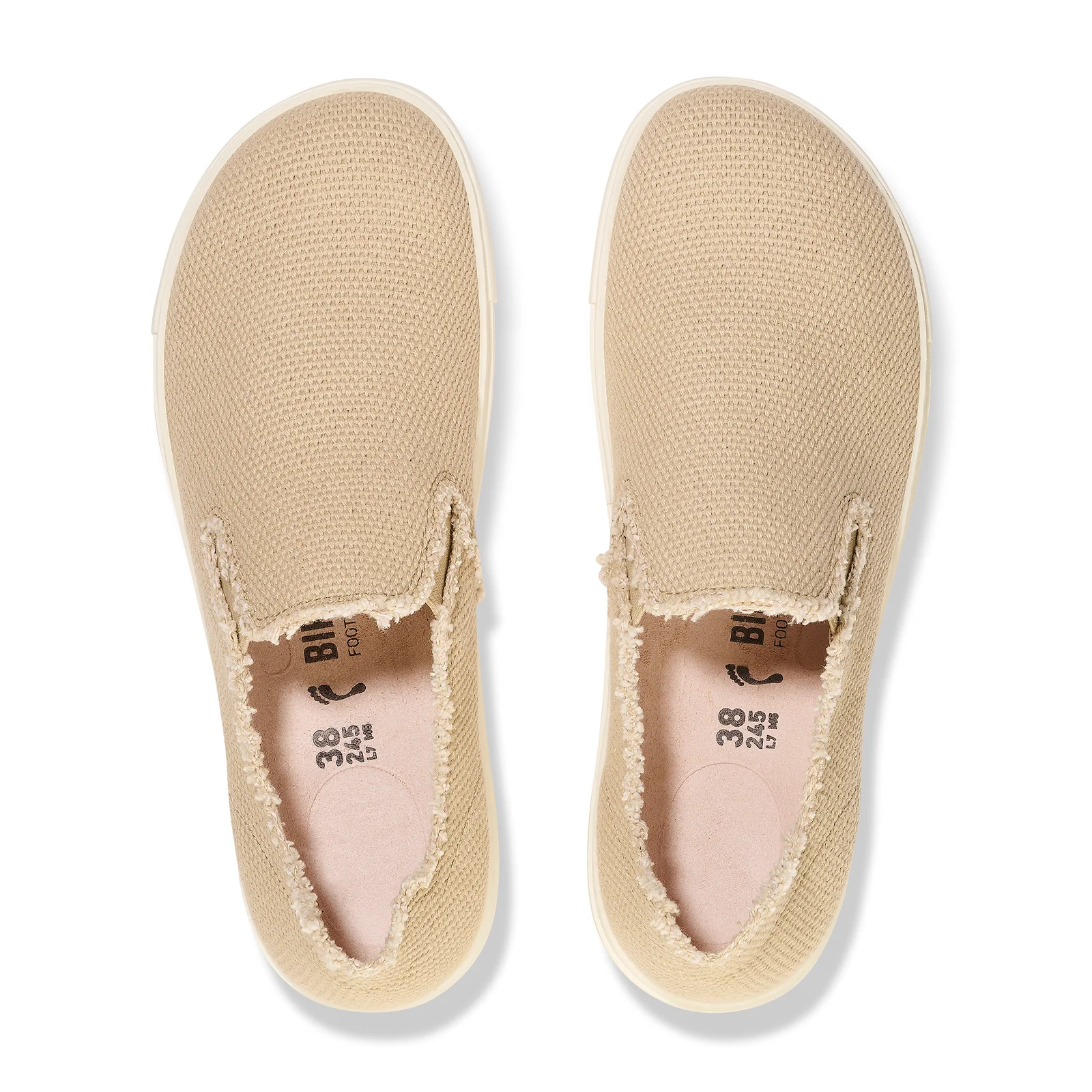 Birkenstock Bend Deconstructed Slip On Sneaker (Men) - Sandcastle Canvas - Image 2