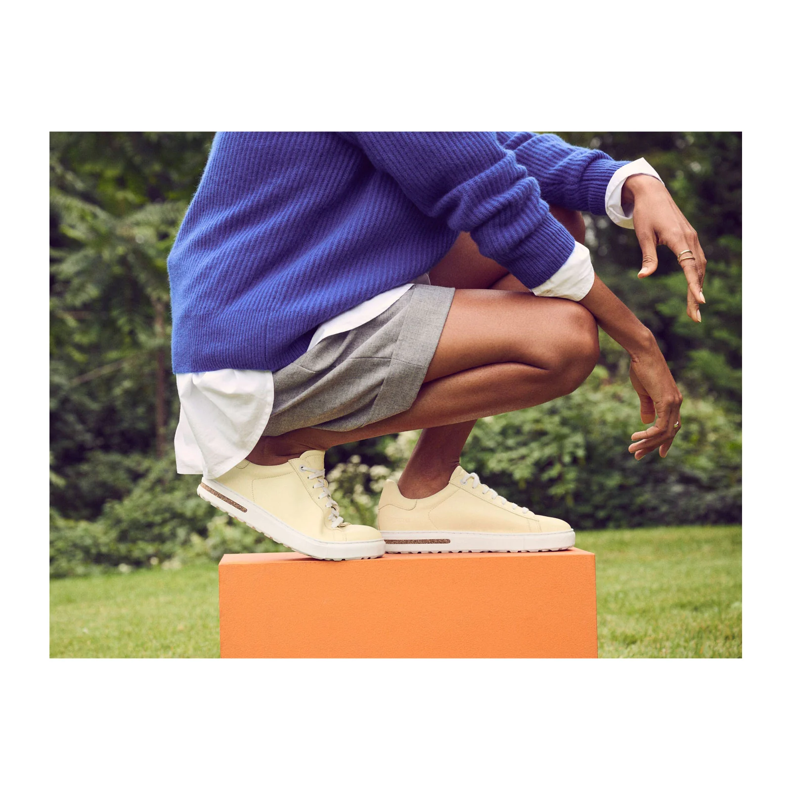 Birkenstock Bend Narrow Sneaker (Women) - Butter Leather - Image 4