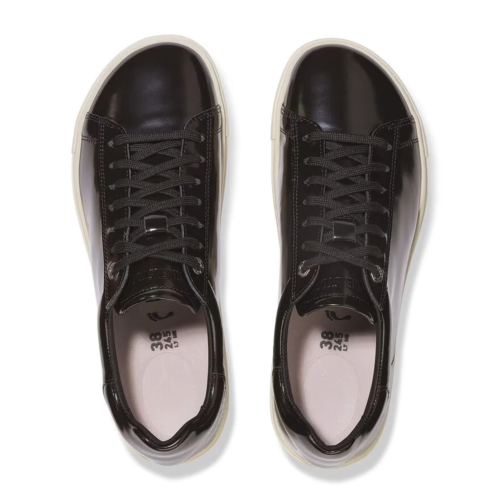 Birkenstock Bend Narrow Sneaker (Women) - High Shine Black Leather - Image 2