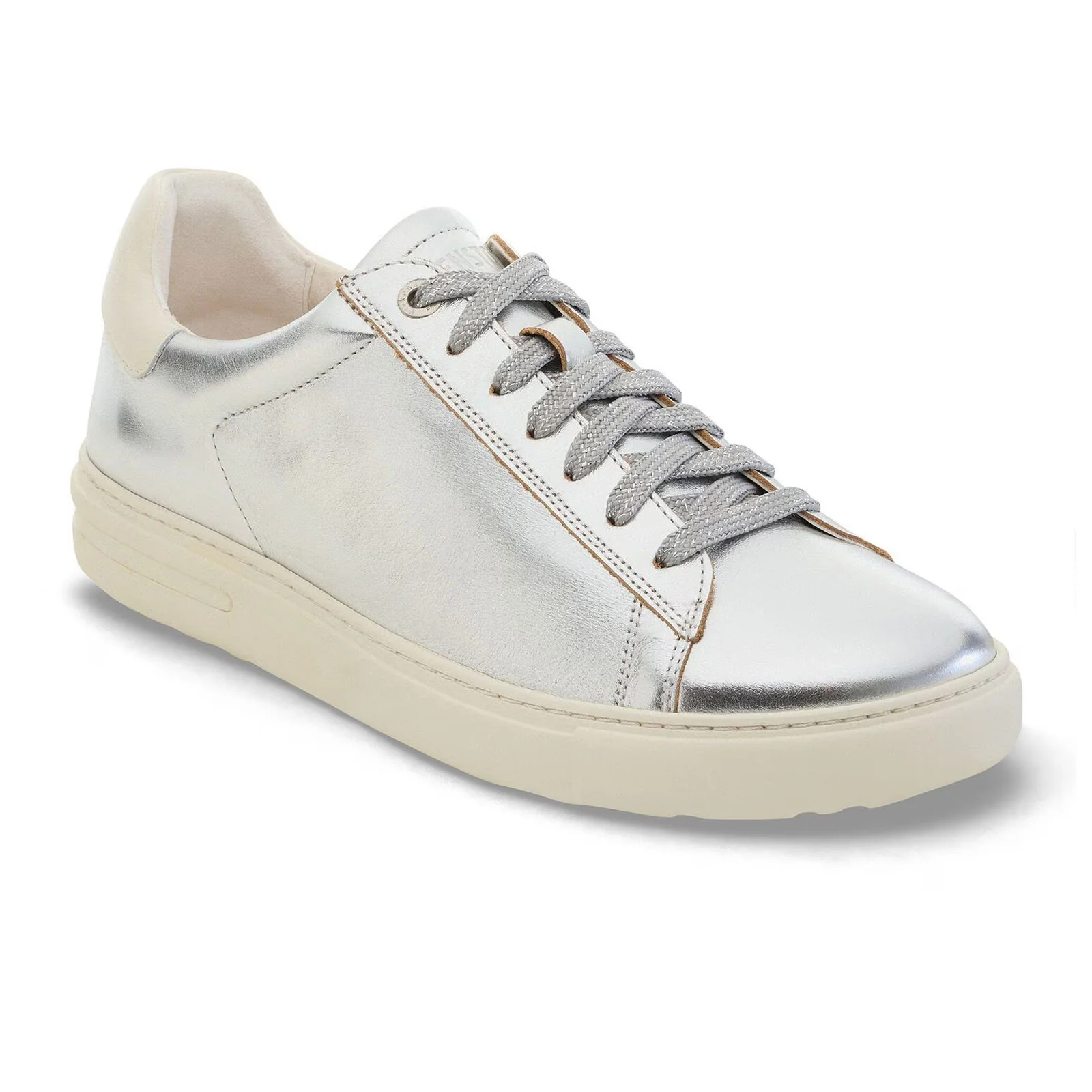 Birkenstock Bend Sneaker (Women) - Metallic Silver/White Leather