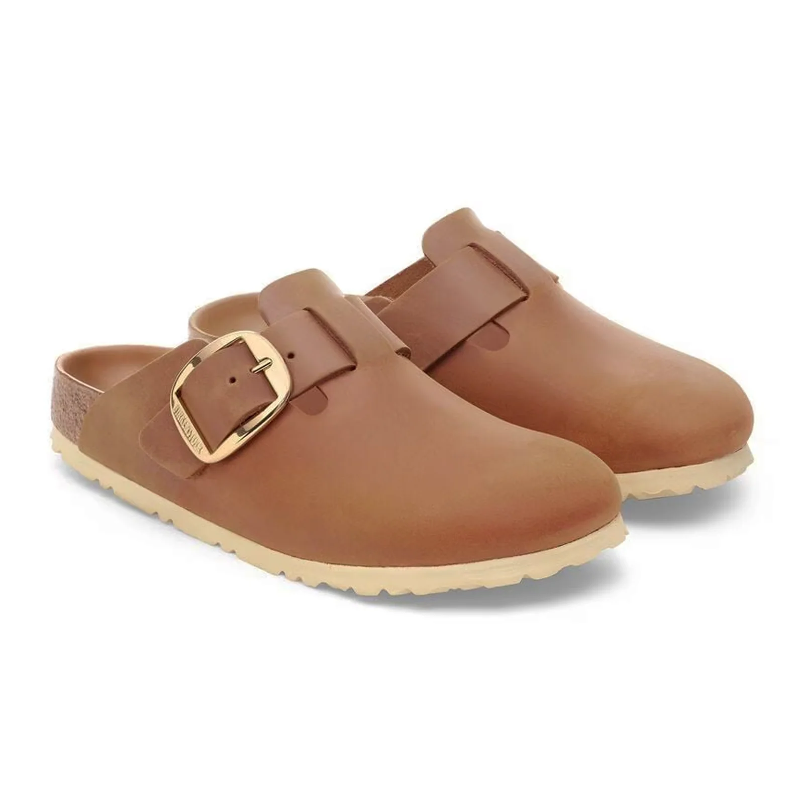 Birkenstock Boston Big Buckle Clog (Women) - Cognac Oiled Leather - Image 4