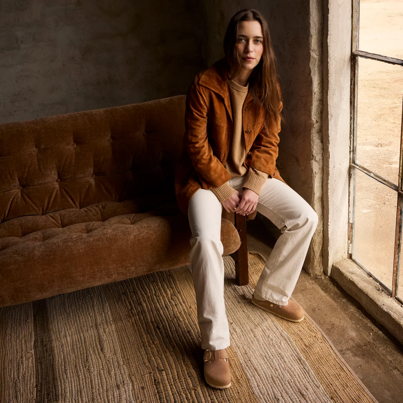 Birkenstock Boston Big Buckle Clog (Women) - Cognac Oiled Leather - Image 9