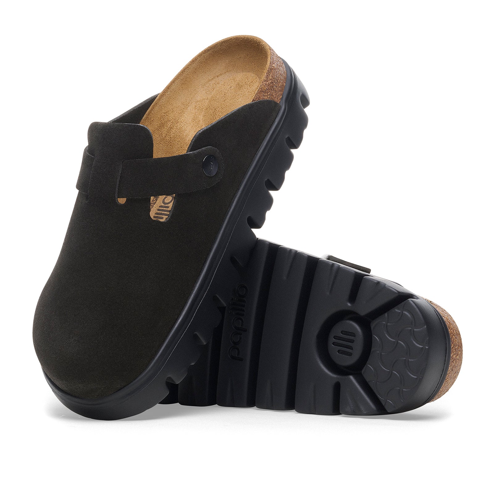 Birkenstock Boston Chunky Narrow Clog (Women) - Black Suede - Image 3