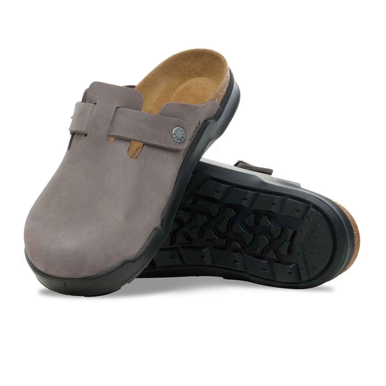 Birkenstock Boston Crosstown Clog (Men) - Iron Oiled Leather - Image 2