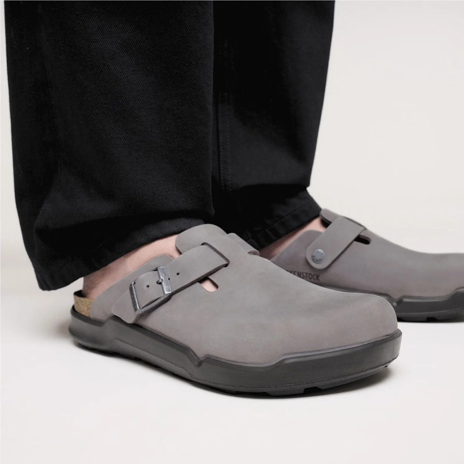 Birkenstock Boston Crosstown Clog (Men) - Iron Oiled Leather - Image 7