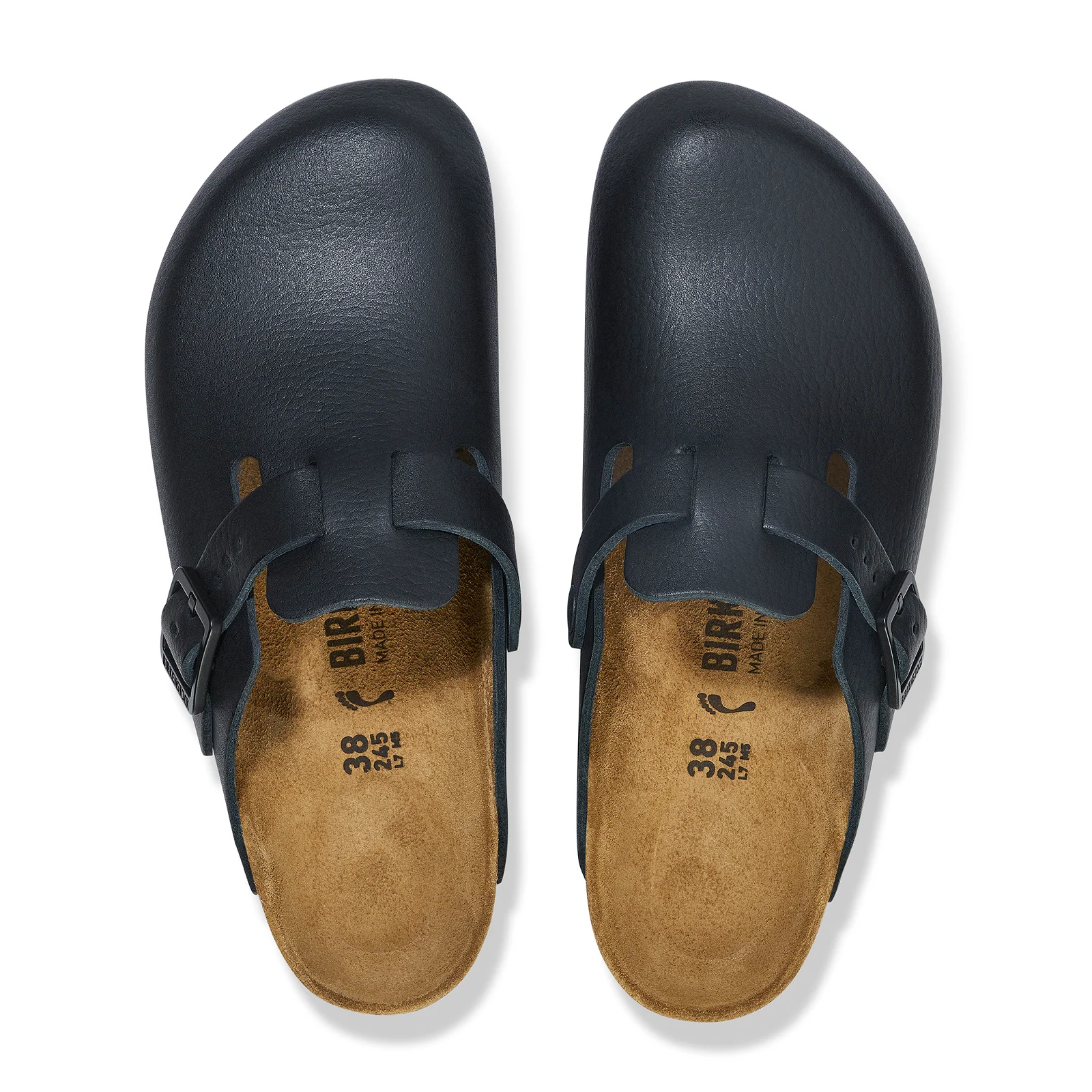 Birkenstock Boston Pro Clog (Men) - Black Leather - Image 2