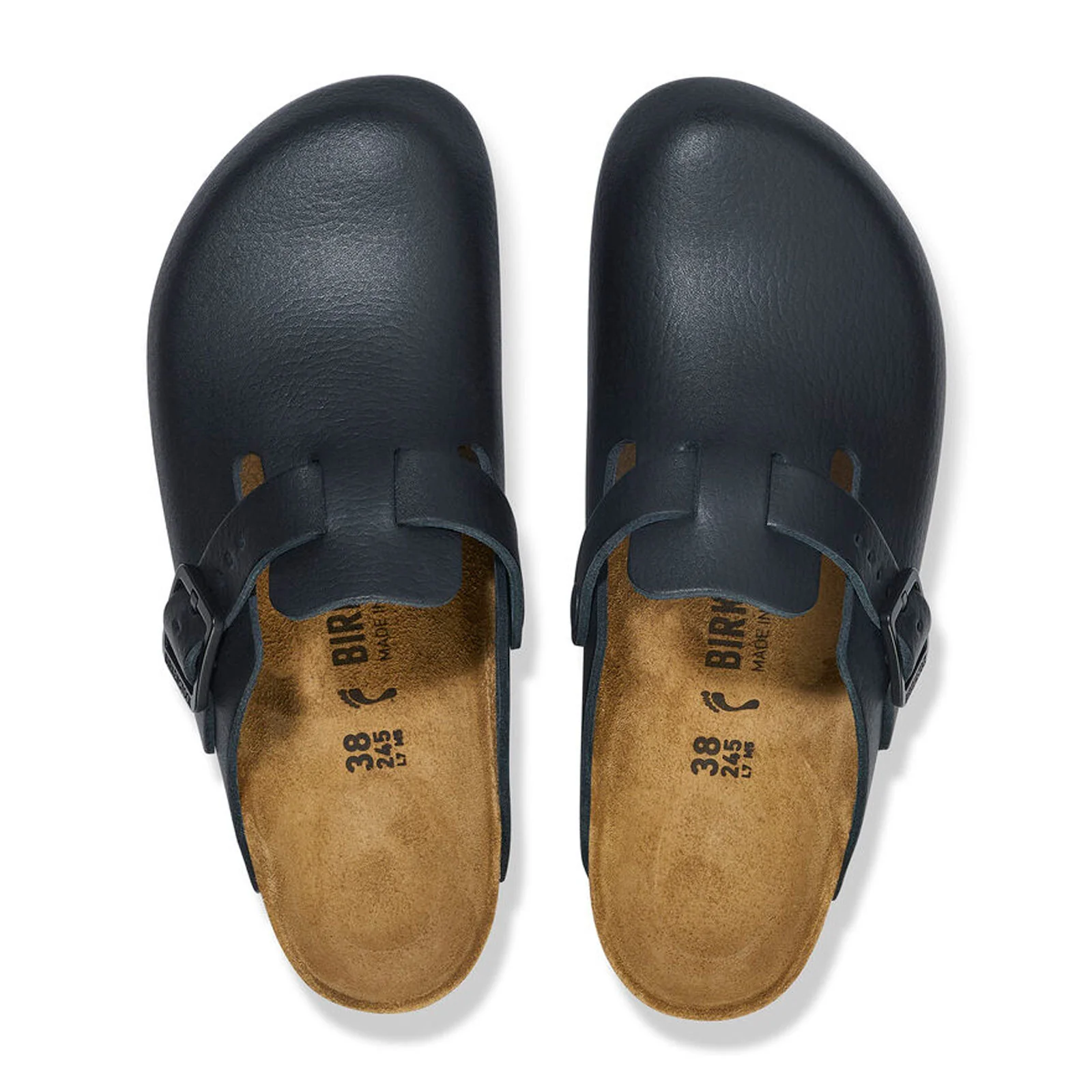 Birkenstock Boston Pro Narrow Clog (Women) - Black Leather - Image 2