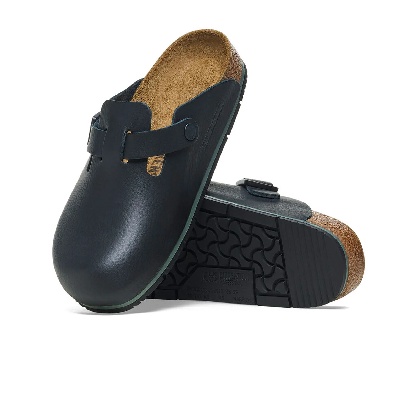 Birkenstock Boston Pro Narrow Clog (Women) - Black Leather - Image 3