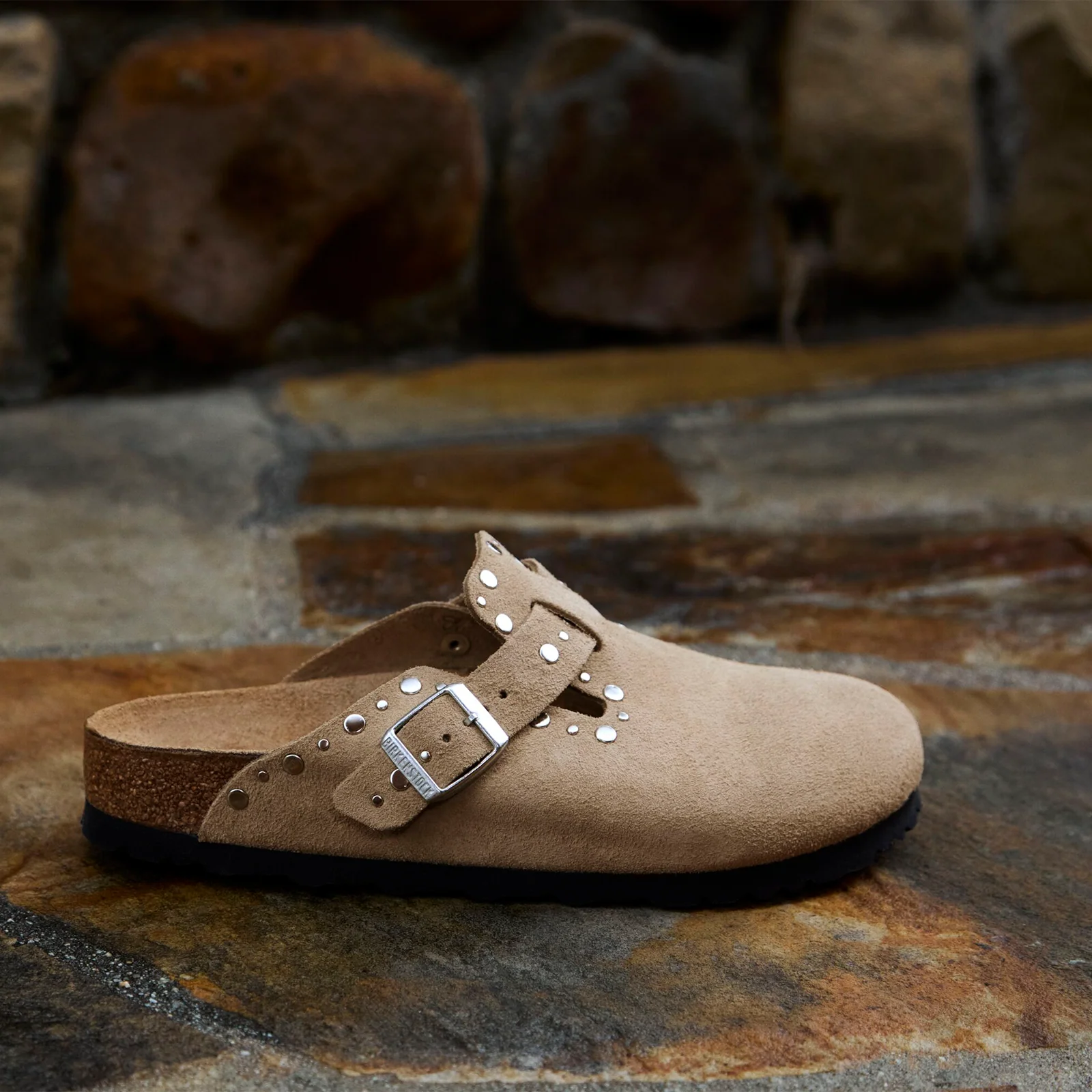 Birkenstock Boston Rivet Clog (Women) - Taupe Suede - Image 7