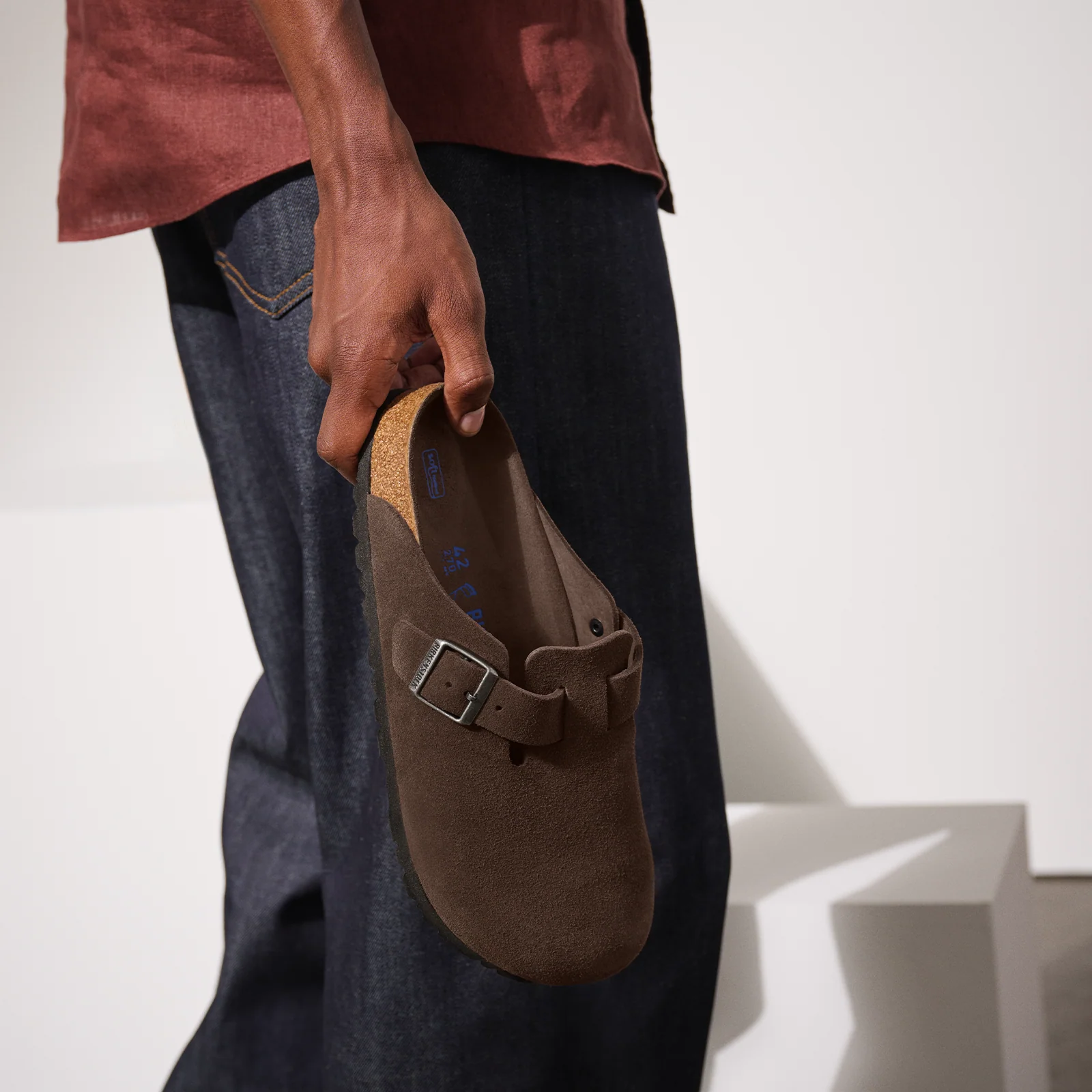 Birkenstock Boston Soft Footbed Clog (Men) - Carafe Suede - Image 8