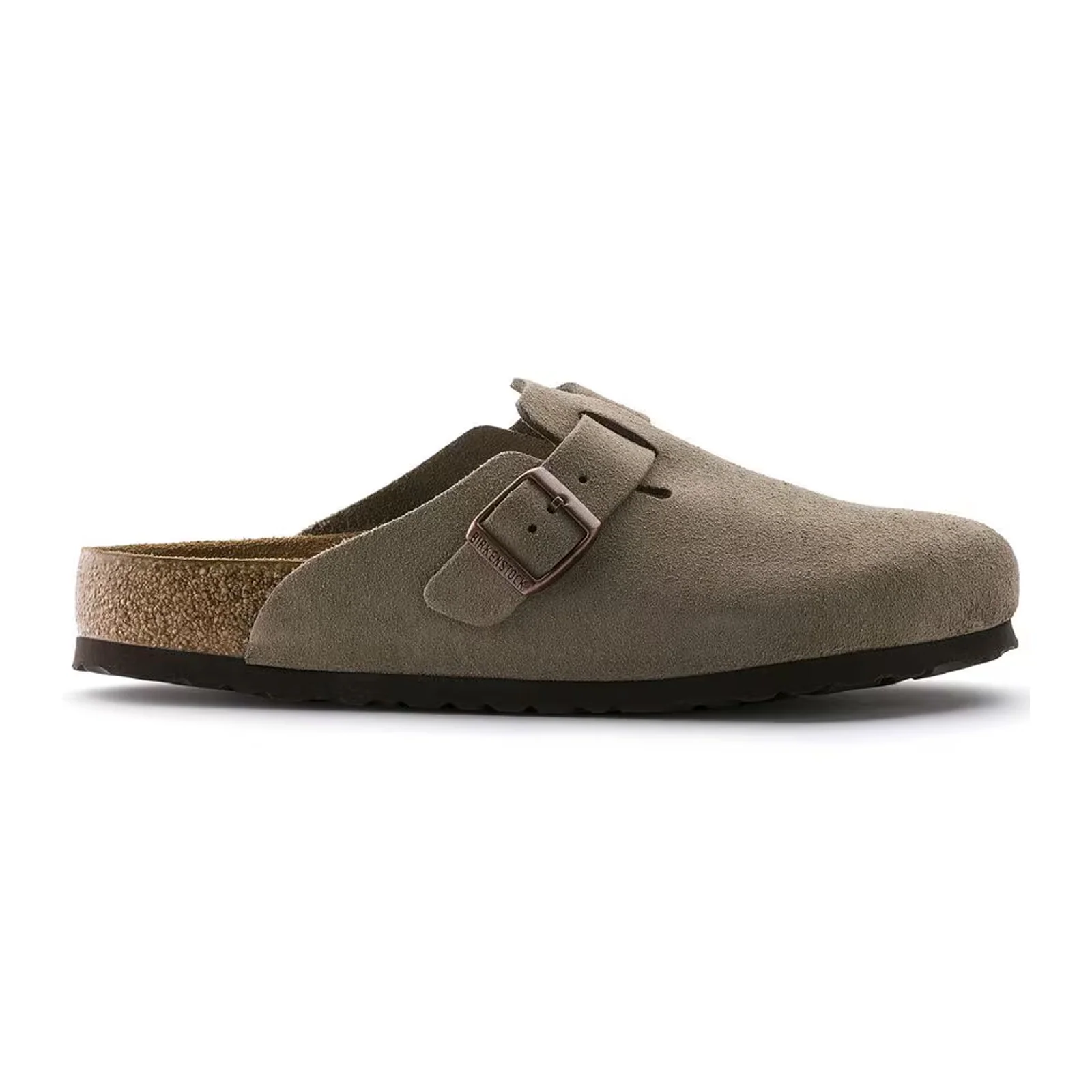 Birkenstock Boston Soft Footbed Clog (Unisex) - Taupe Suede - Image 5