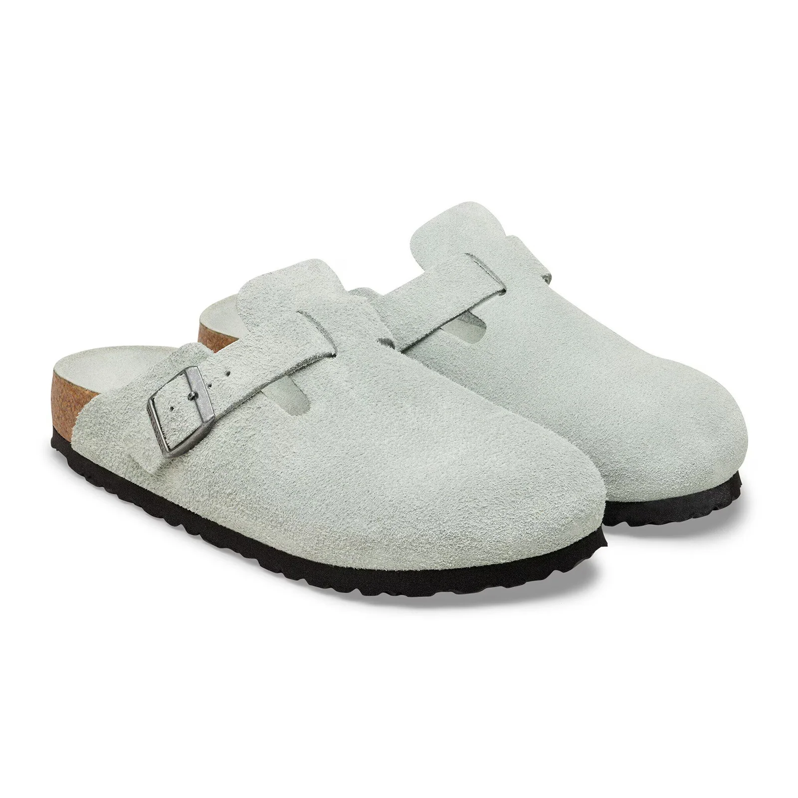 Birkenstock Boston Soft Footbed Narrow Clog (Women) - Pure Sage Suede - Image 4