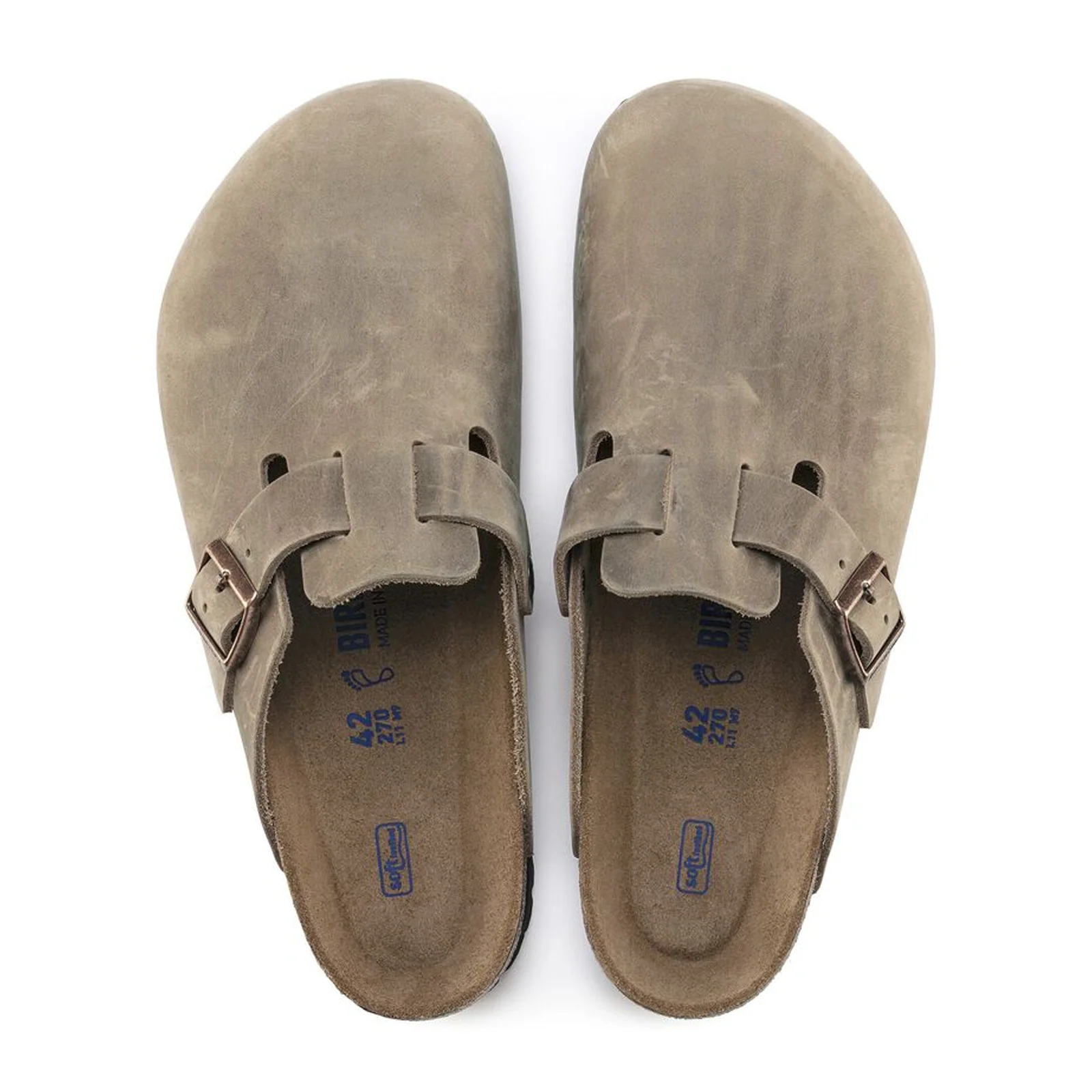 Birkenstock Boston Soft Footbed Narrow Clog (Women) - Tobacco Oil Leather - Image 2