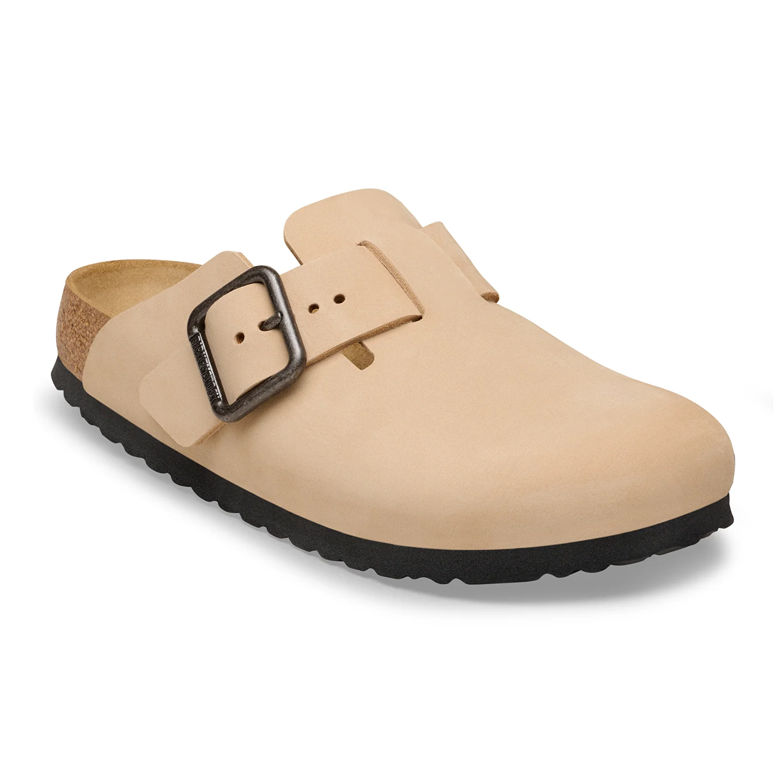 Birkenstock Boston Wire Buckle Clog (Men) - Sandcastle Nubuck