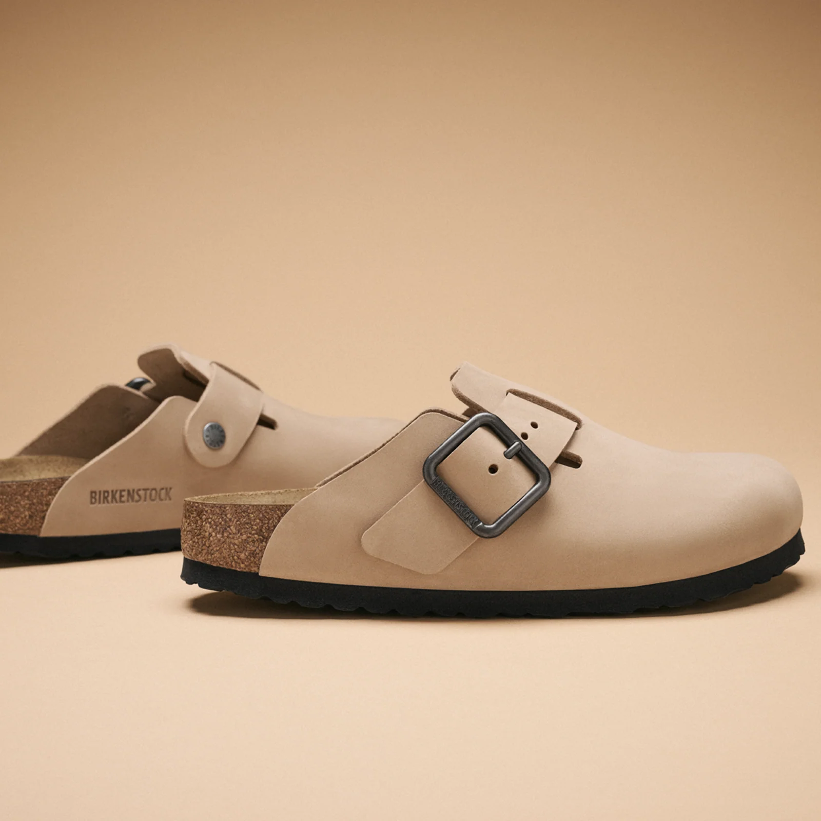Birkenstock Boston Wire Buckle Clog (Men) - Sandcastle Nubuck - Image 10
