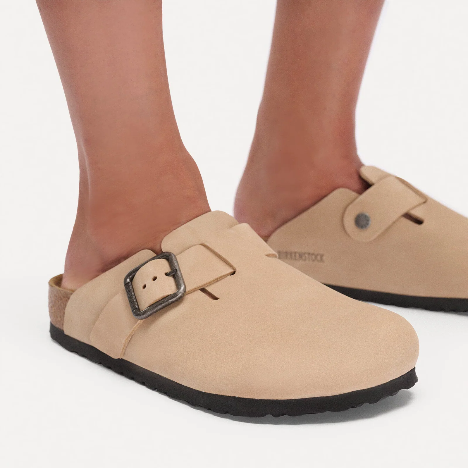 Birkenstock Boston Wire Buckle Clog (Men) - Sandcastle Nubuck - Image 8