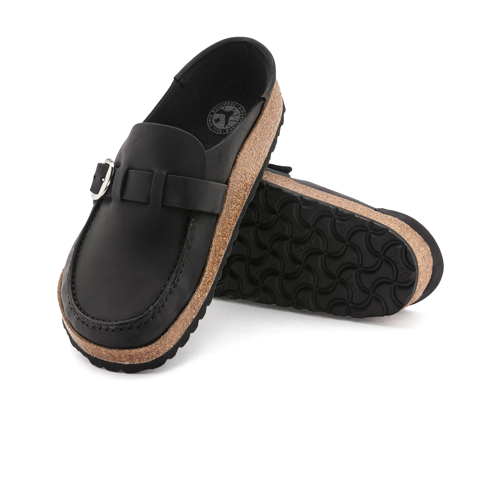Birkenstock Buckley Clog (Women) - Black Oiled Leather - Image 3