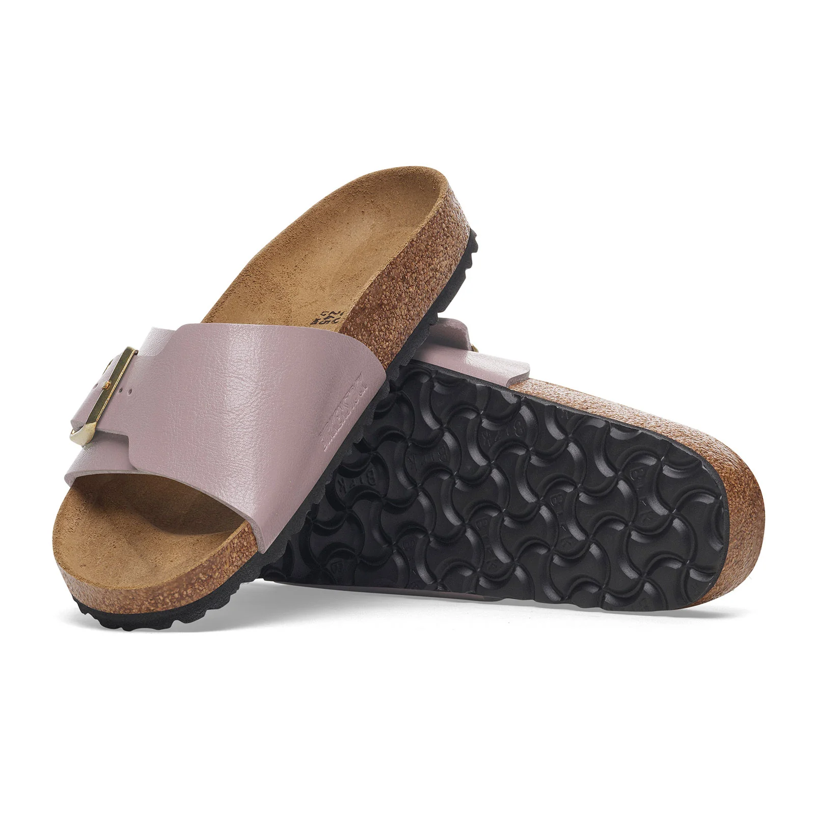 Birkenstock Catalina Narrow Slide Sandal (Women) - Graceful Faded Purple Birko-Flor - Image 3