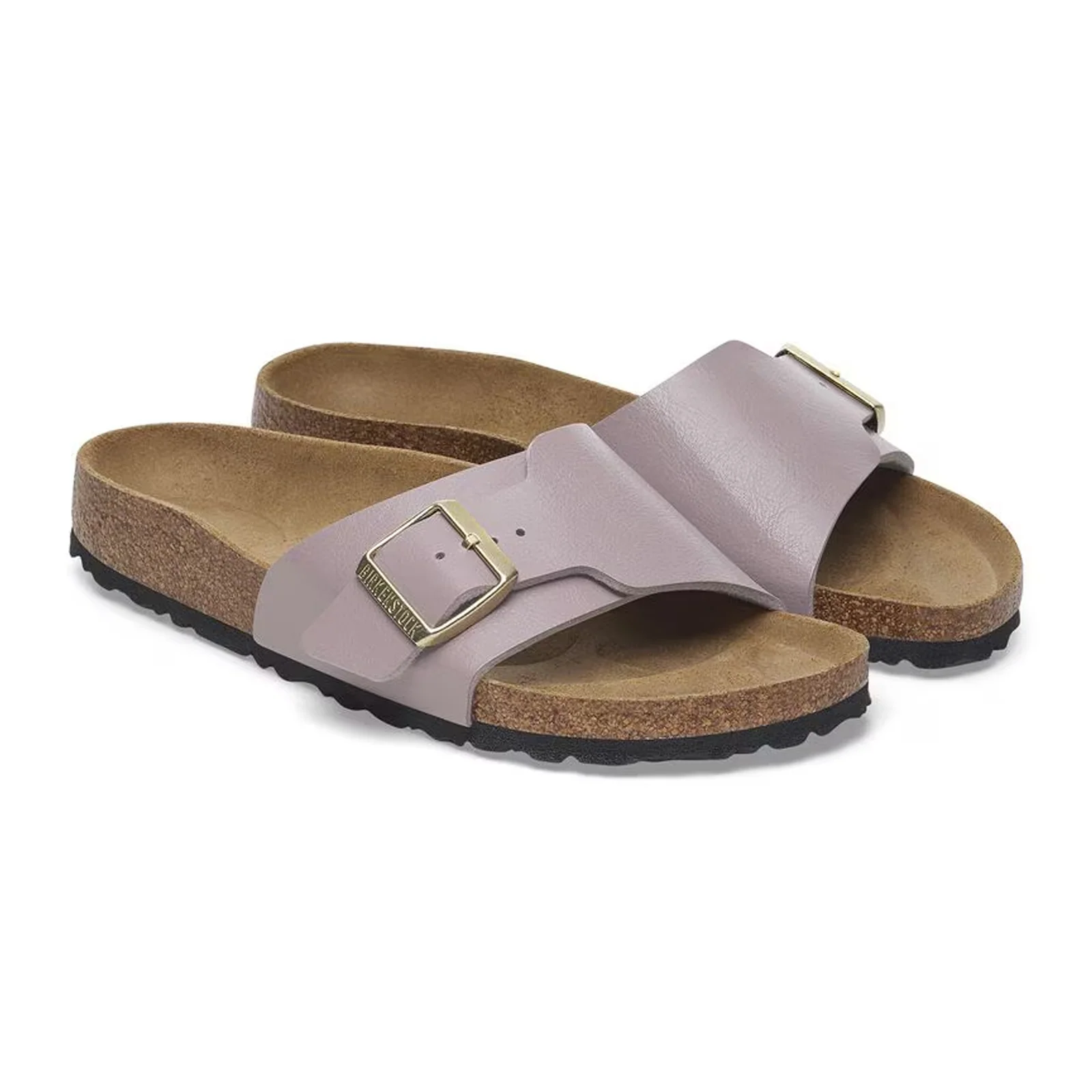 Birkenstock Catalina Narrow Slide Sandal (Women) - Graceful Faded Purple Birko-Flor - Image 4