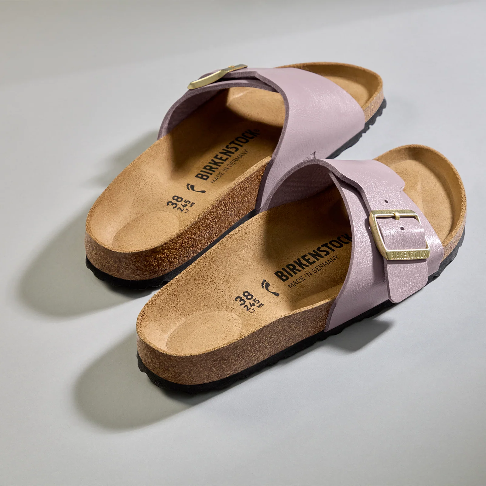 Birkenstock Catalina Narrow Slide Sandal (Women) - Graceful Faded Purple Birko-Flor - Image 9