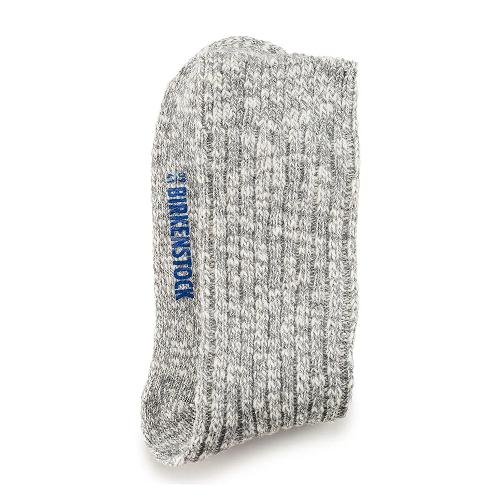 Birkenstock Cotton Slub Crew Sock (Women) - Gray/White - Image 2
