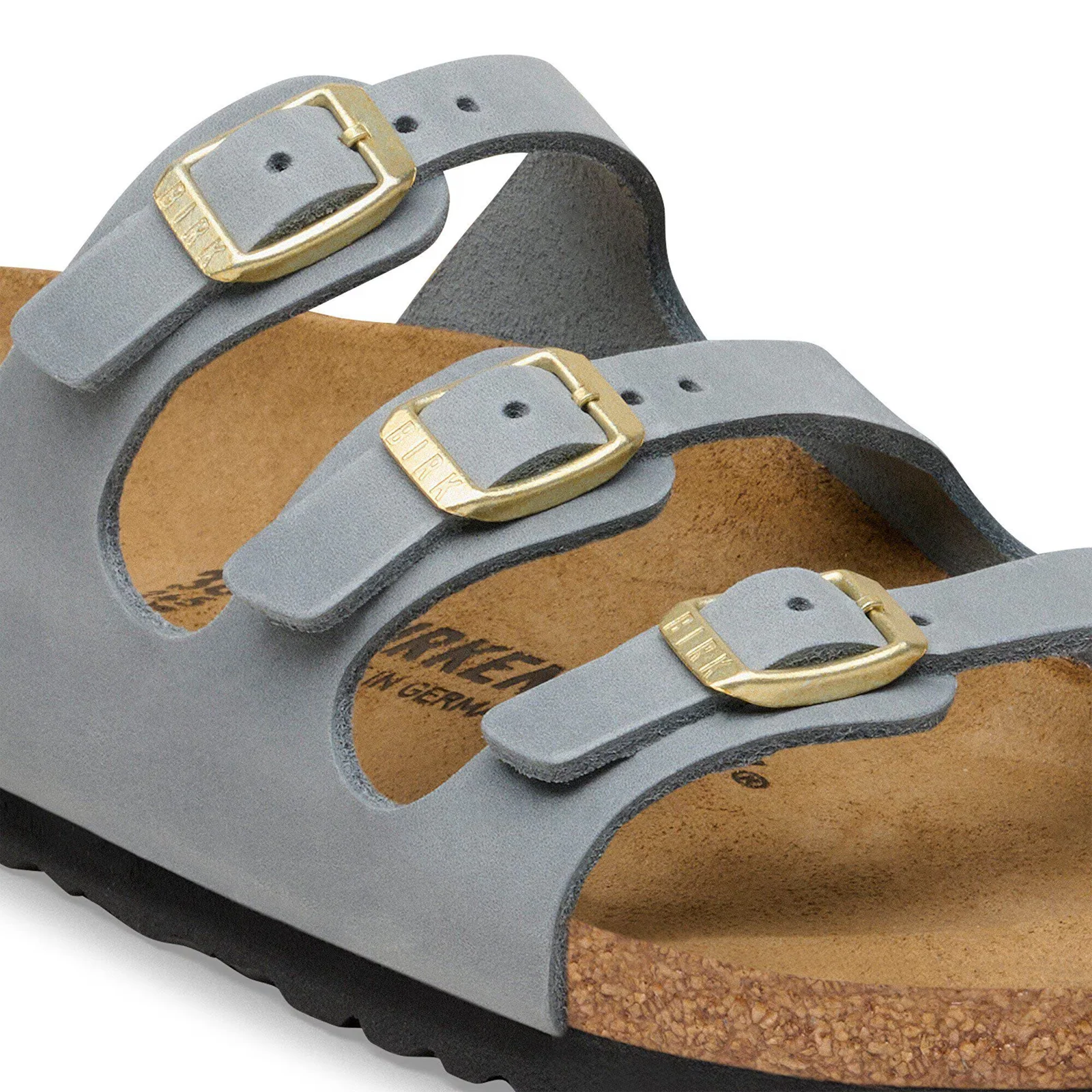 Birkenstock Florida Slide Sandal (Women) - Basalt Gray Oiled Leather - Image 5