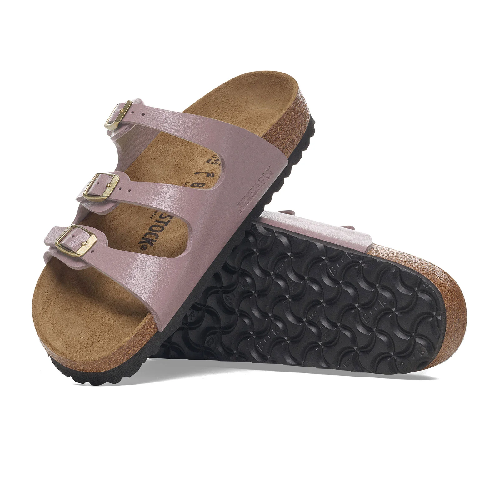 Birkenstock Florida Slide Sandal (Women) - Graceful Faded Purple Birko-Flor - Image 2