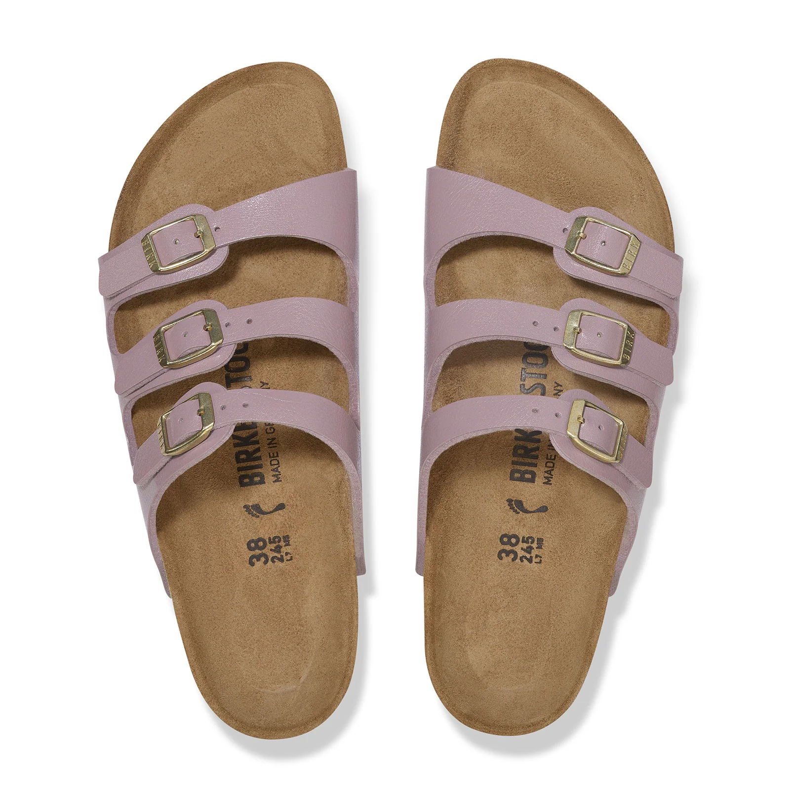 Birkenstock Florida Slide Sandal (Women) - Graceful Faded Purple Birko-Flor - Image 3