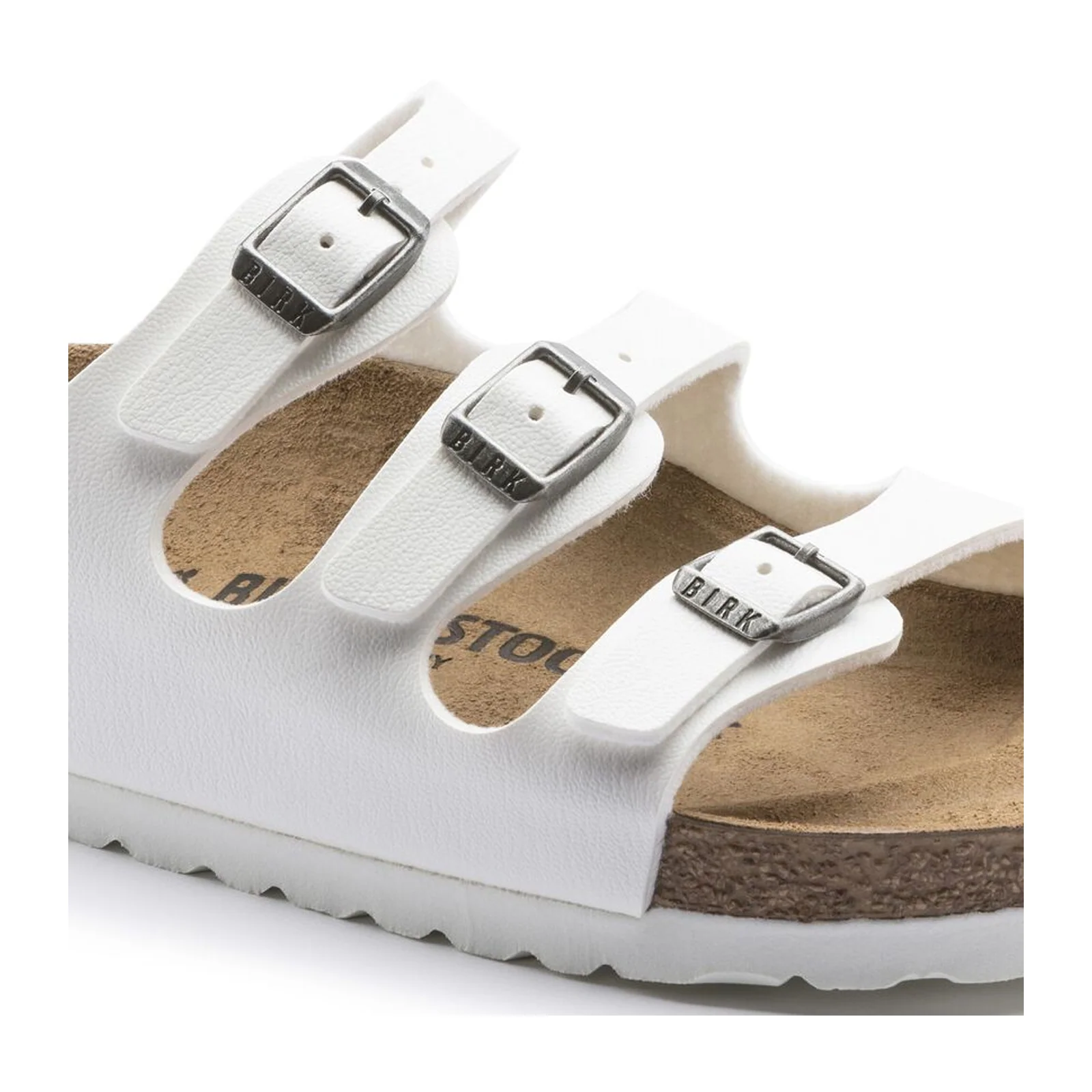 Birkenstock Florida Slide Sandal (Women) - White Birko-Flor - Image 5