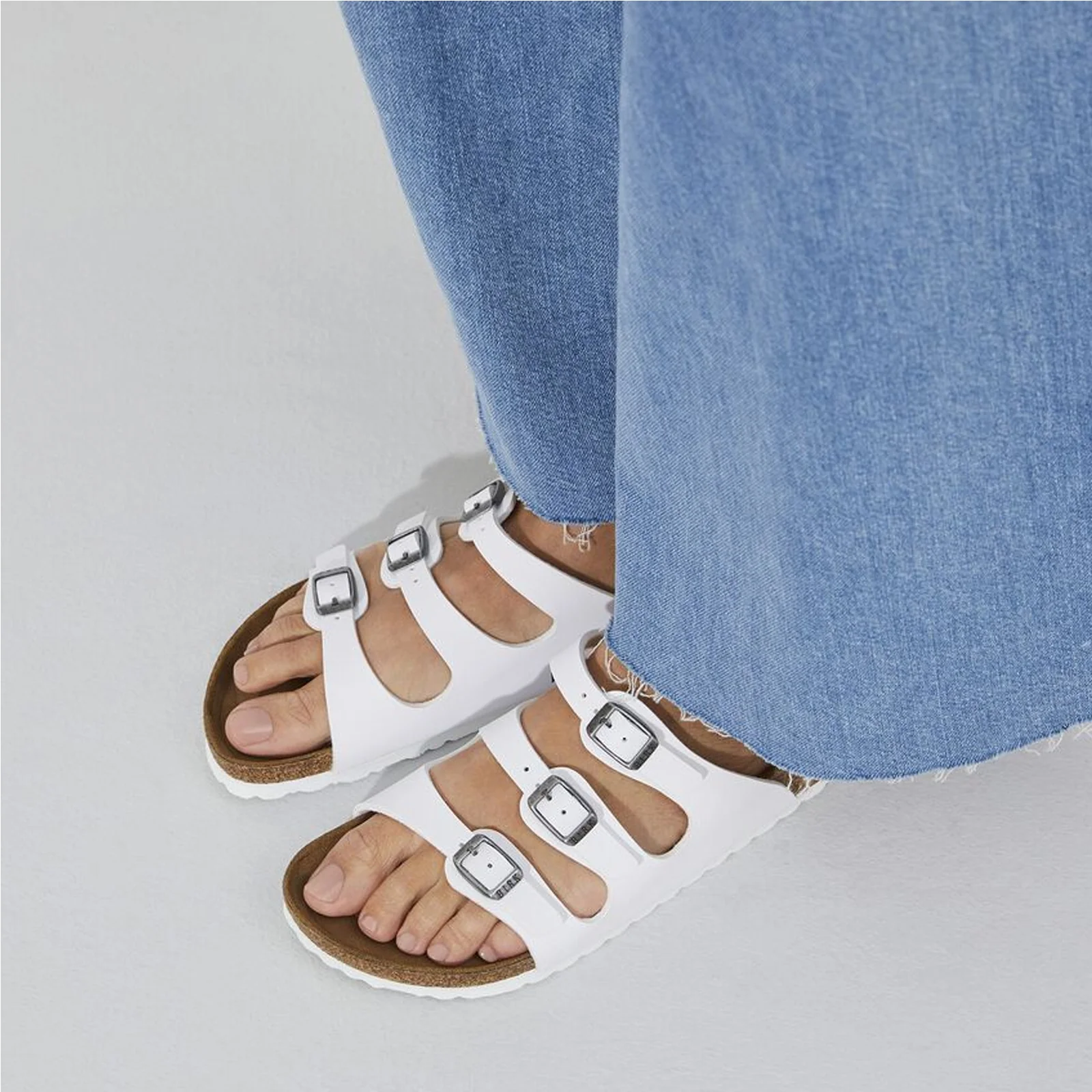 Birkenstock Florida Slide Sandal (Women) - White Birko-Flor - Image 7