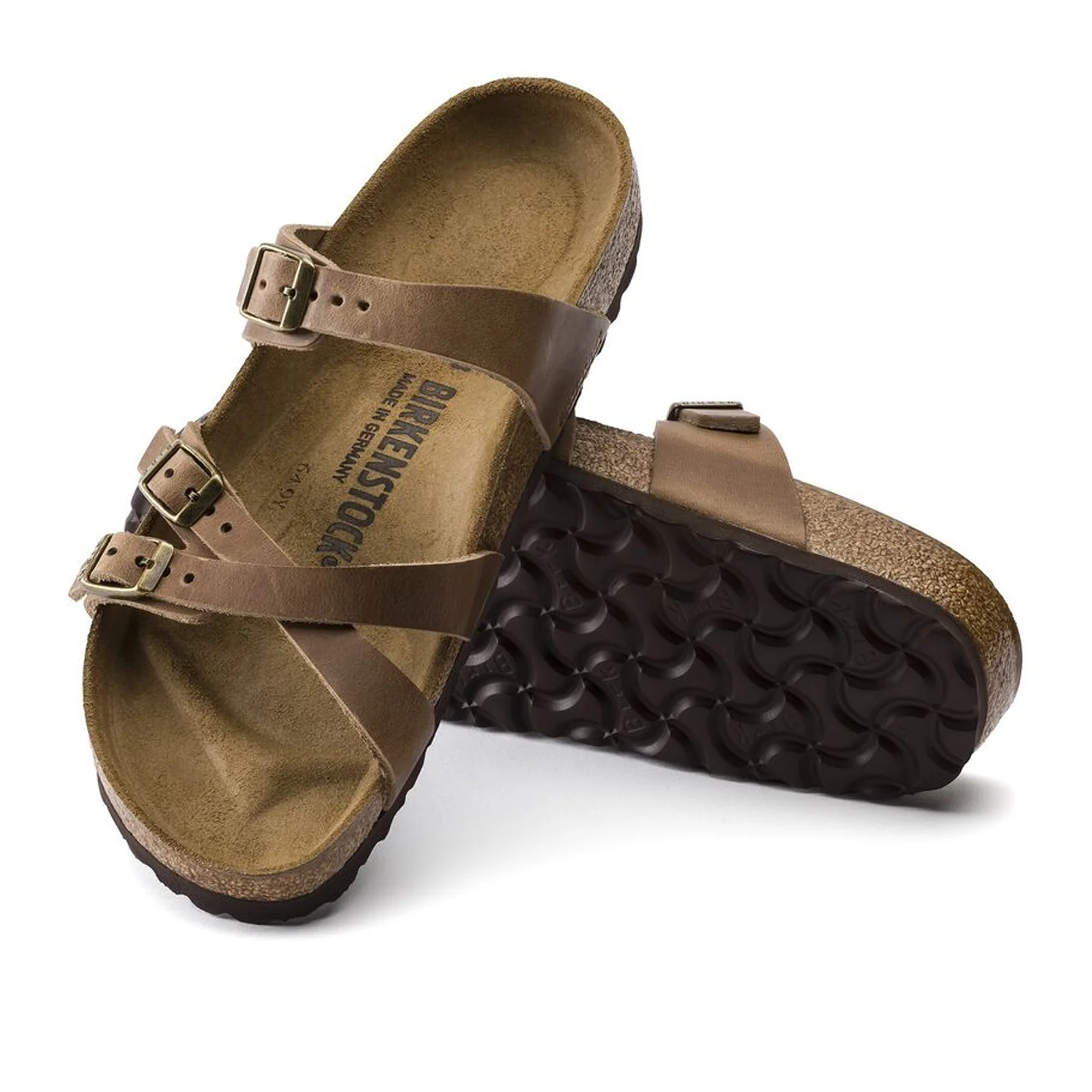 Birkenstock Franca Narrow Slide Sandal (Women) - Tobacco Oiled Leather - Image 3