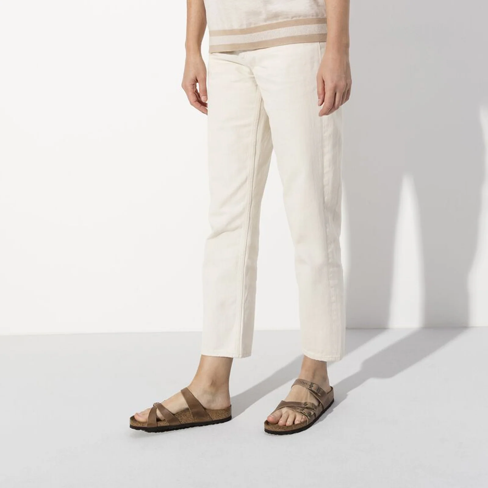 Birkenstock Franca Narrow Slide Sandal (Women) - Tobacco Oiled Leather - Image 6