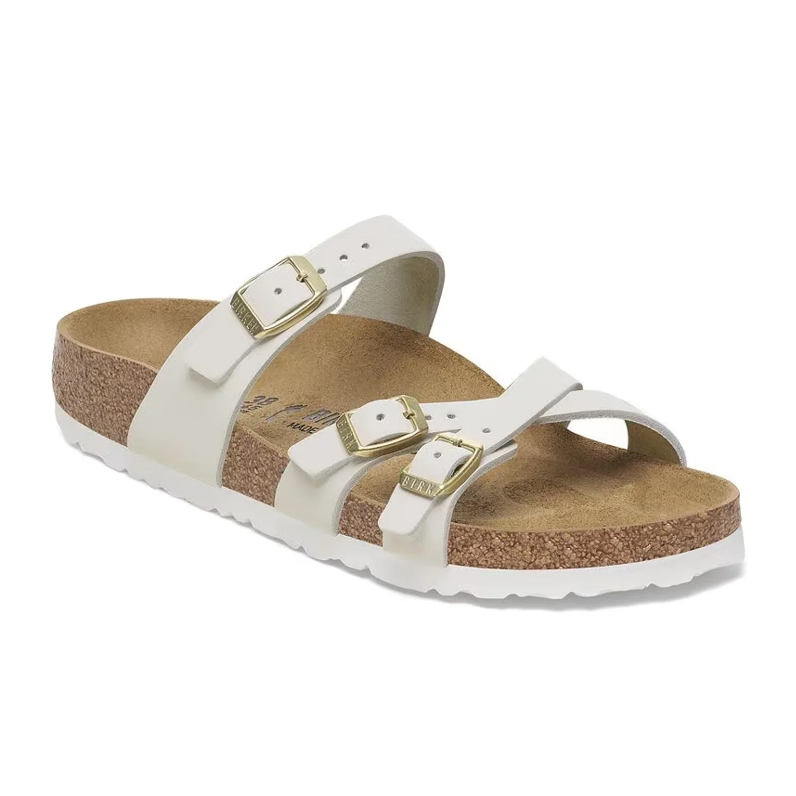 Birkenstock Franca Slide Sandal (Women) - Antique White Nubuck