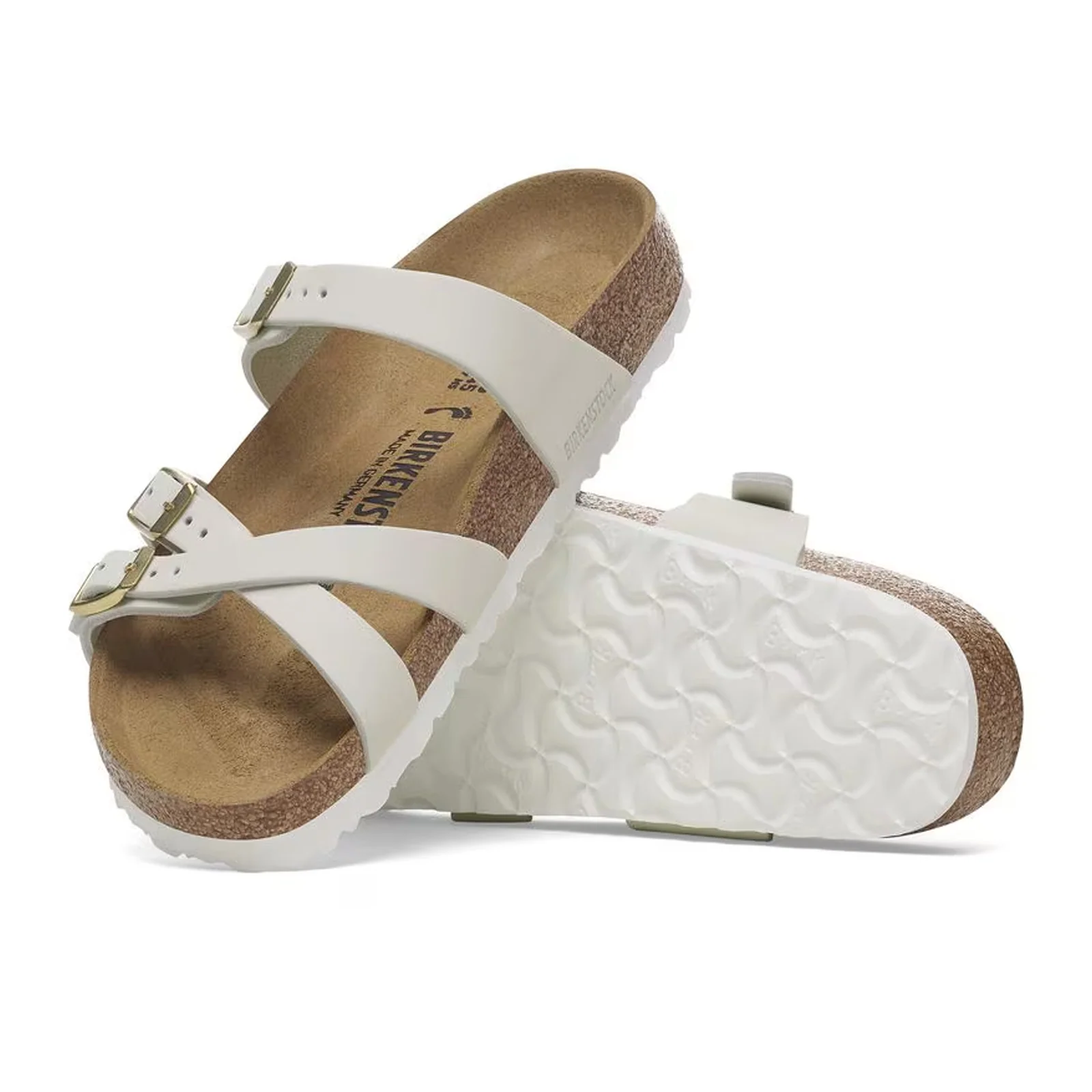 Birkenstock Franca Slide Sandal (Women) - Antique White Nubuck - Image 3