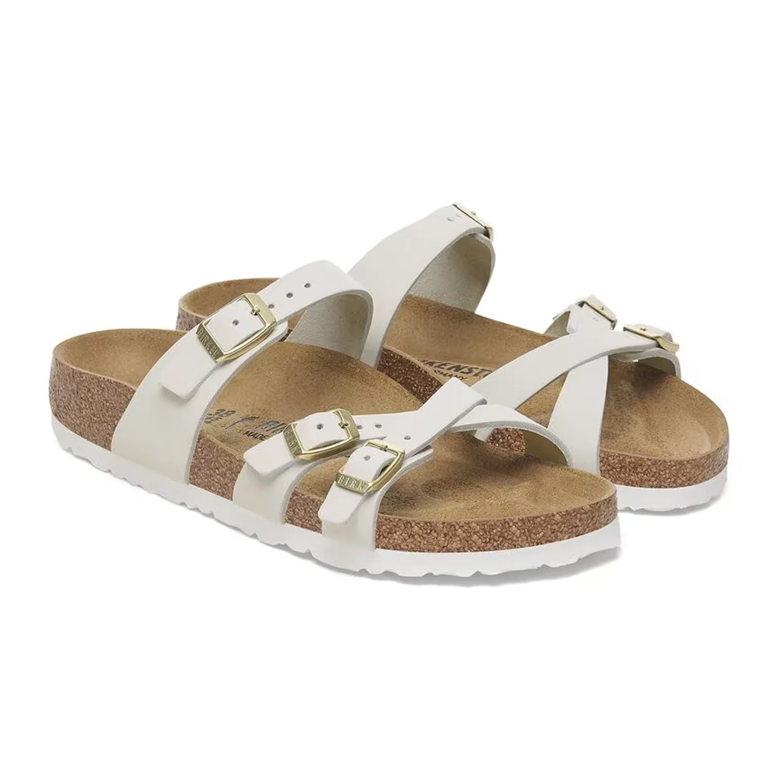 Birkenstock Franca Slide Sandal (Women) - Antique White Nubuck - Image 4