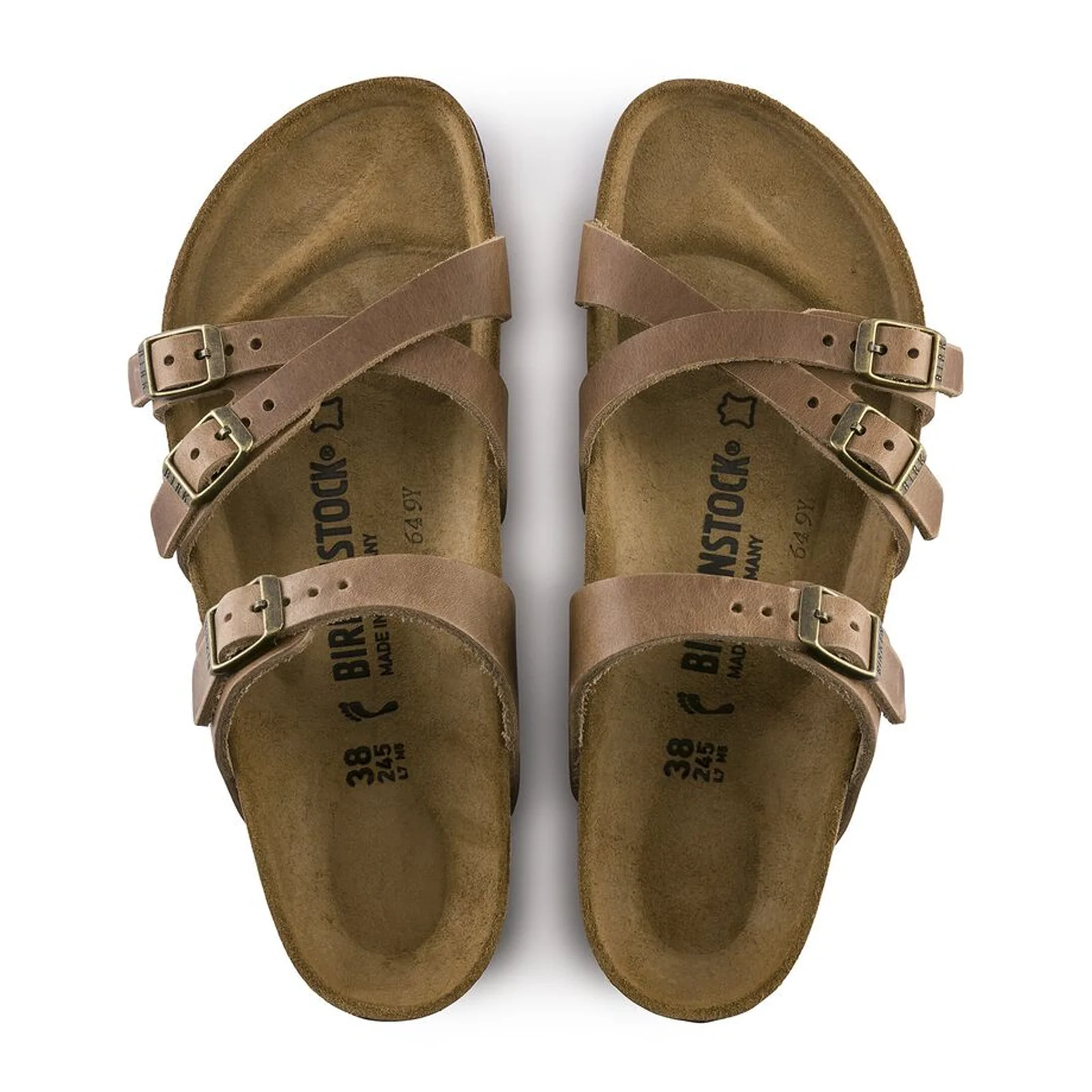 Birkenstock Franca Slide Sandal (Women) - Tobacco Oiled Leather - Image 2
