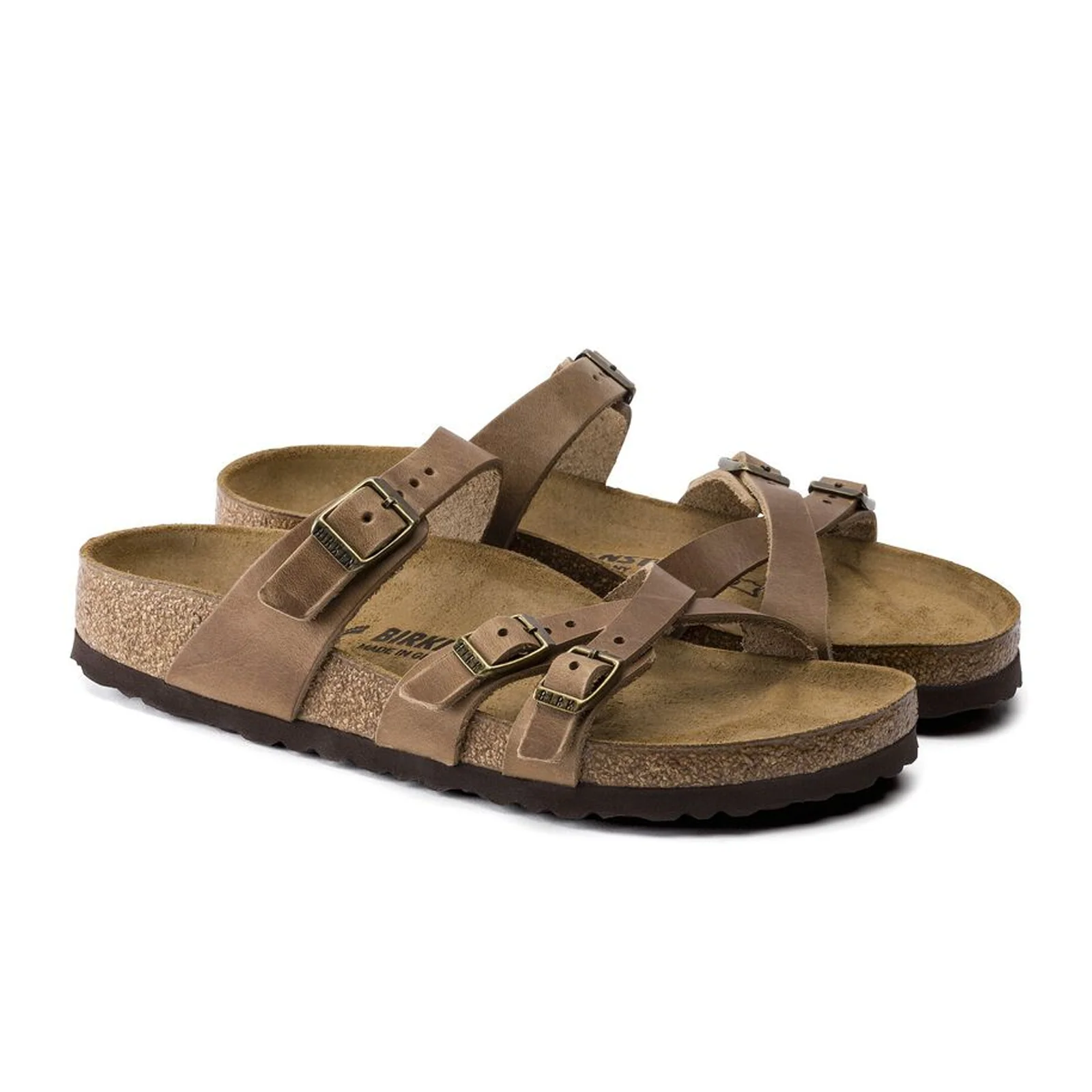 Birkenstock Franca Slide Sandal (Women) - Tobacco Oiled Leather - Image 4