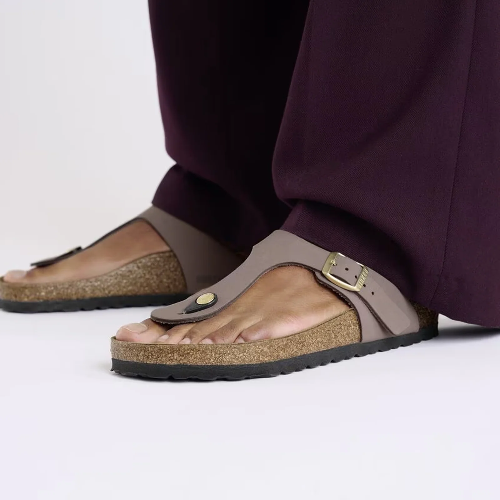 Birkenstock Gizeh Sandal (Women) - Faded Purple Nubuck - Image 7