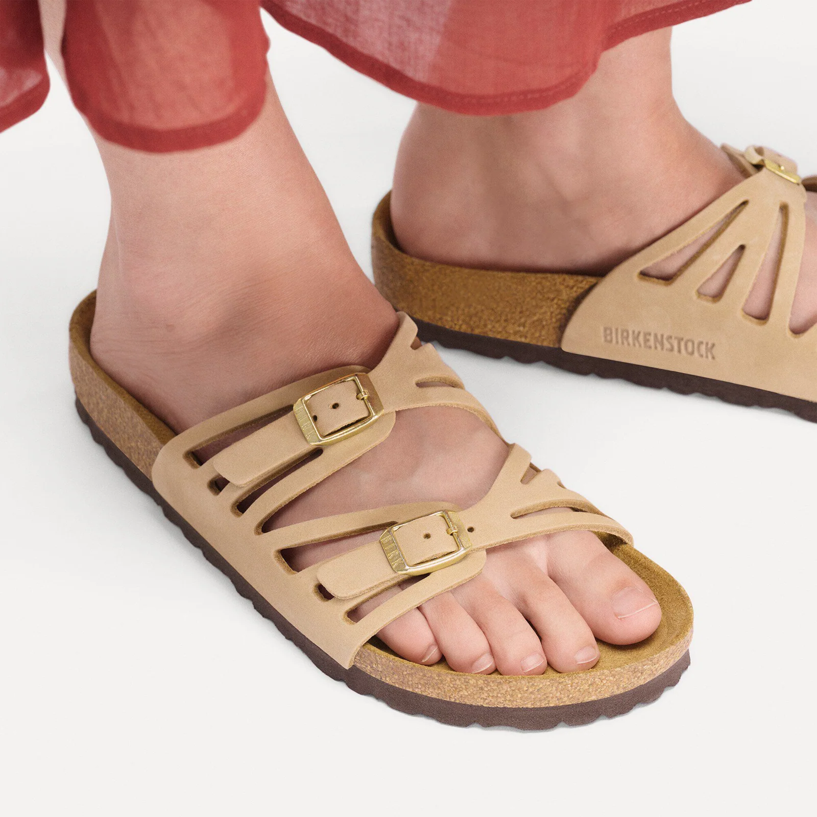 Birkenstock Granada Slide Sandal (Women) - Sandcastle Nubuck - Image 7