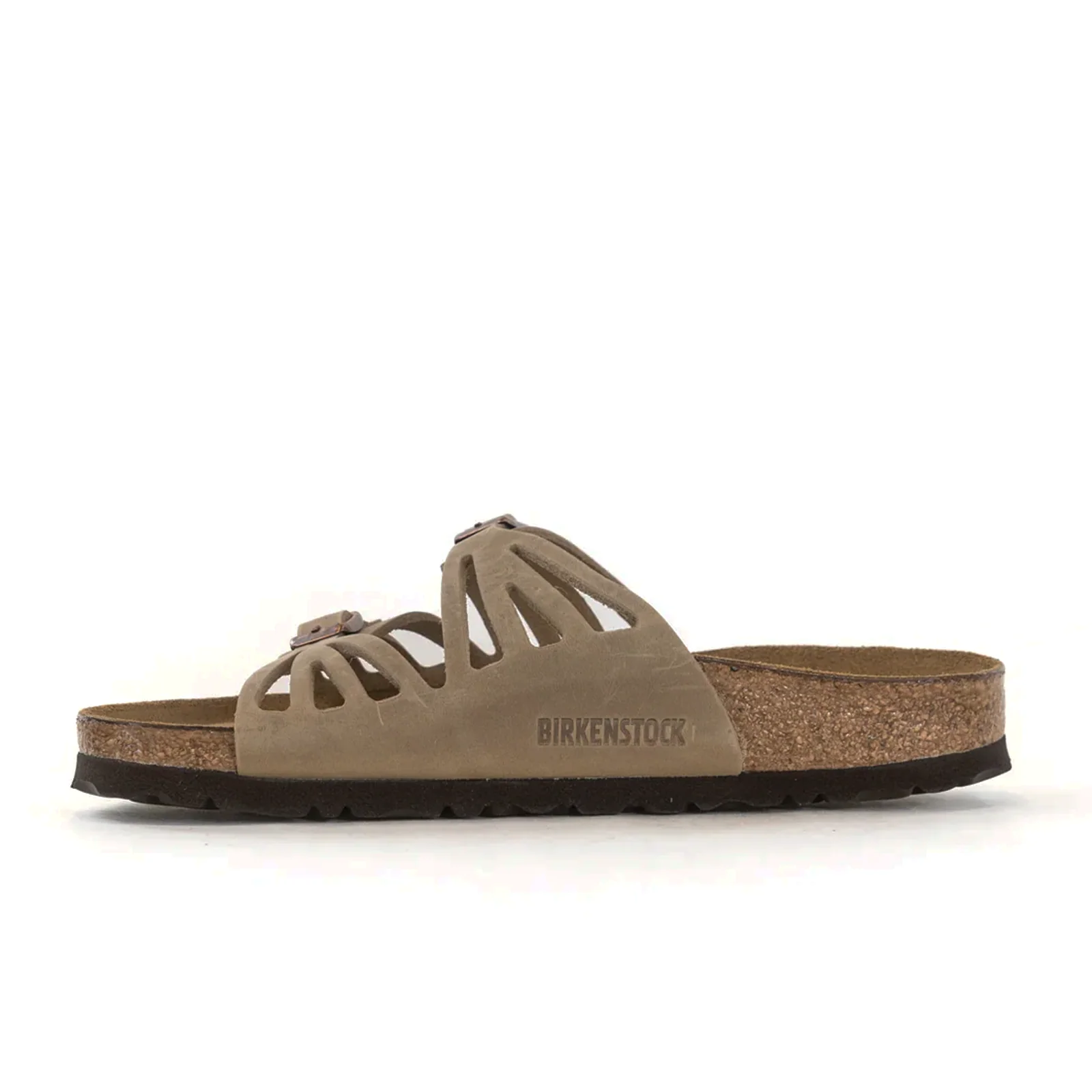 Birkenstock Granada Soft Footbed Slide Sandal (Women) - Tobacco Oiled Leather - Image 2