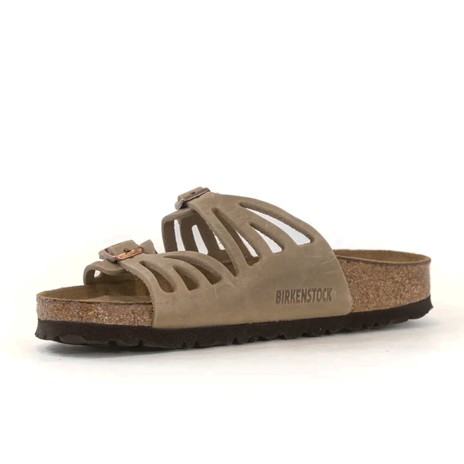 Birkenstock Granada Soft Footbed Slide Sandal (Women) - Tobacco Oiled Leather - Image 3