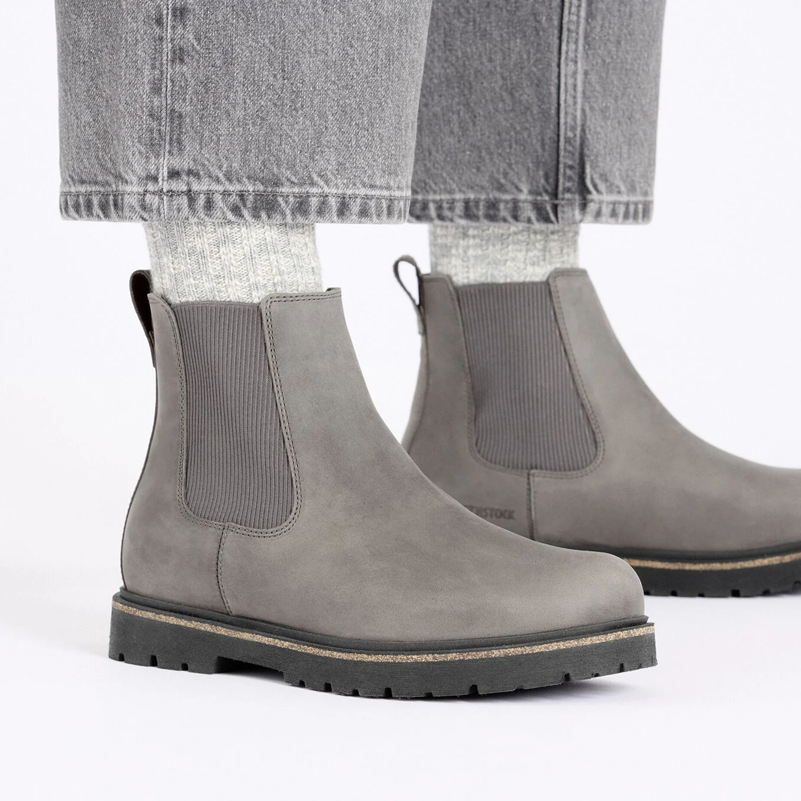 Birkenstock Highwood Chelsea Boot (Women) - Graphite Nubuck - Image 7