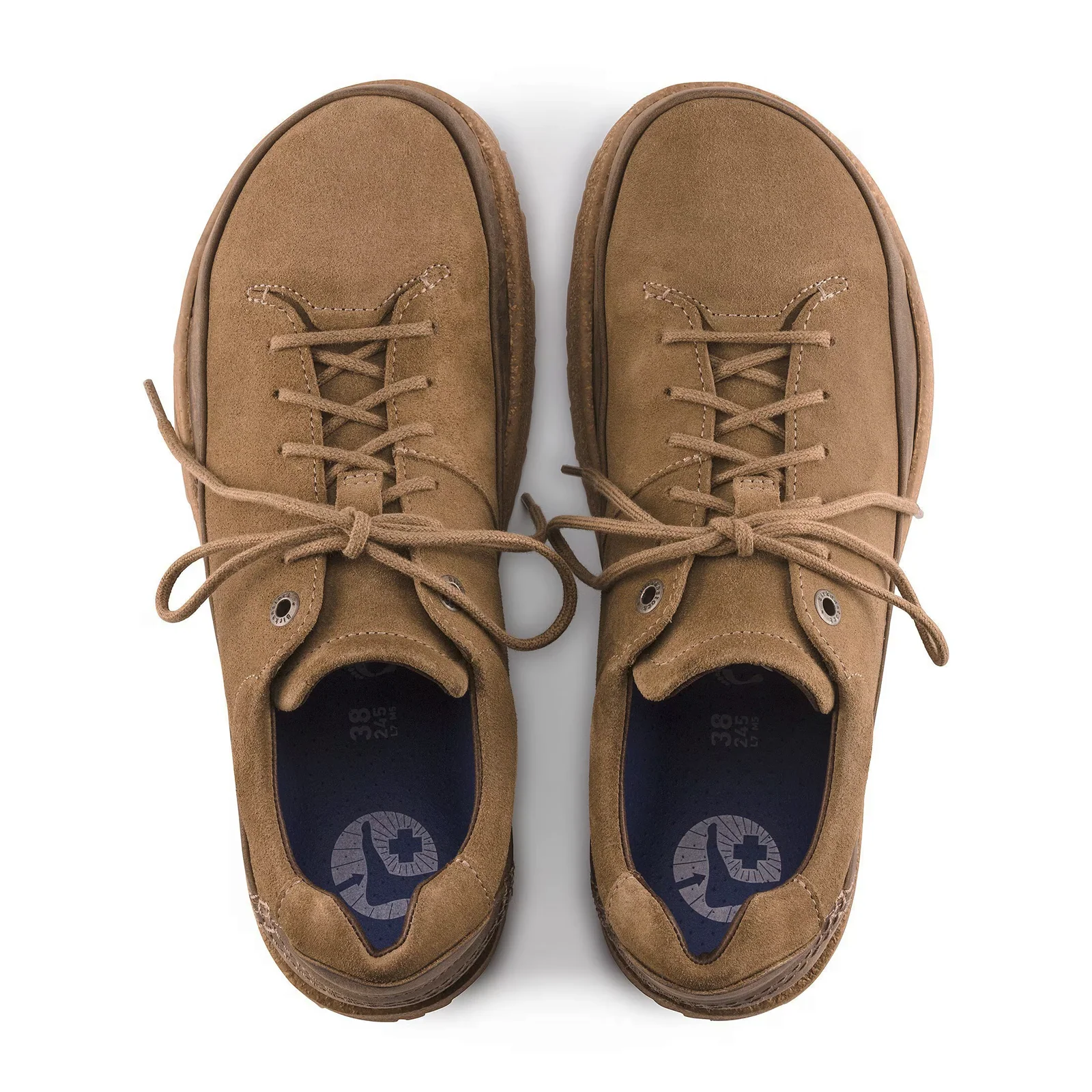 Birkenstock Honnef Low Lace Up (Unisex) - Tea Suede - Image 2