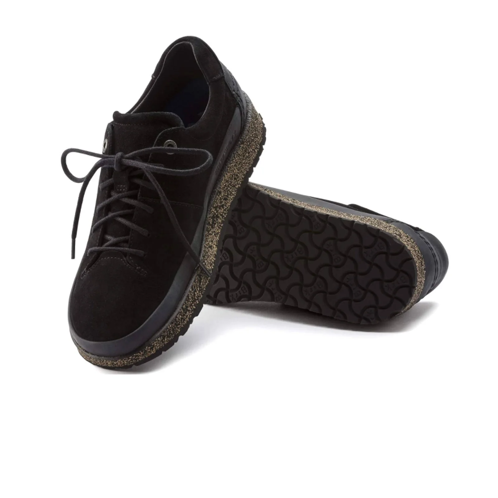 Birkenstock Honnef Low Narrow Lace Up (Women) - Black Suede - Image 3