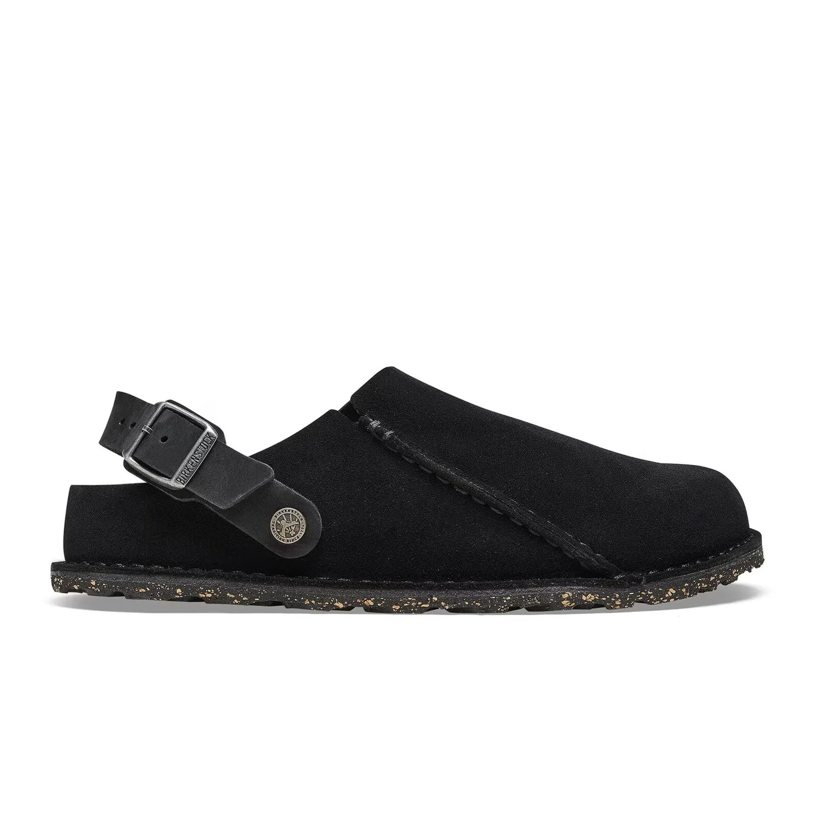 Birkenstock Lutry Narrow Slipper (Women) - Black Suede - Image 5